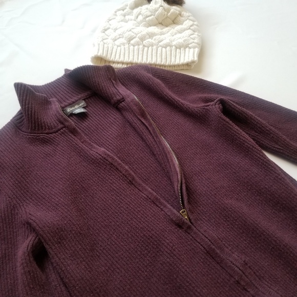 Maroon Eddie Bauer Sweater - Picture 2 of 2